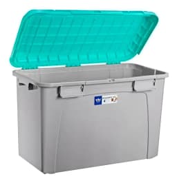 Caja Organizadora Reyplast 123 L con Ruedas y Tapa (81 × 43 × 52 cm)