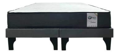 Cama Dreambed Europea 2 Plazas 190x150 Cm Base Dividida Color Grafito