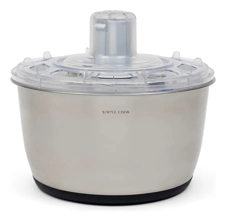 Centrifugadora de Verduras Simple Cook 6 L (acero inoxidable)