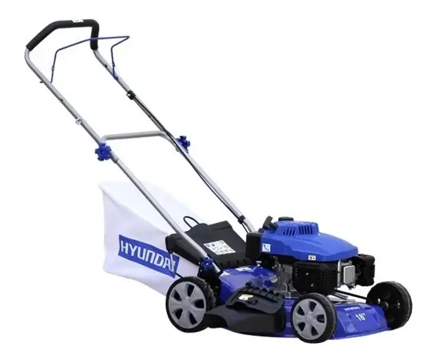 Cortacésped Hyundai 82HYGM46P 5 HP a gasolina (corte 46 cm, recolector 55 L)