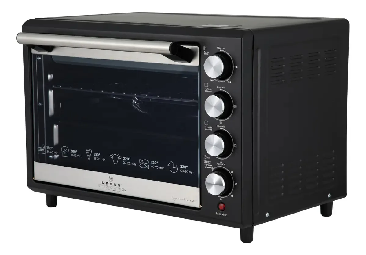 Horno Eléctrico Ut-backofen Pro-b 38l Color Negro Ursus Trotter