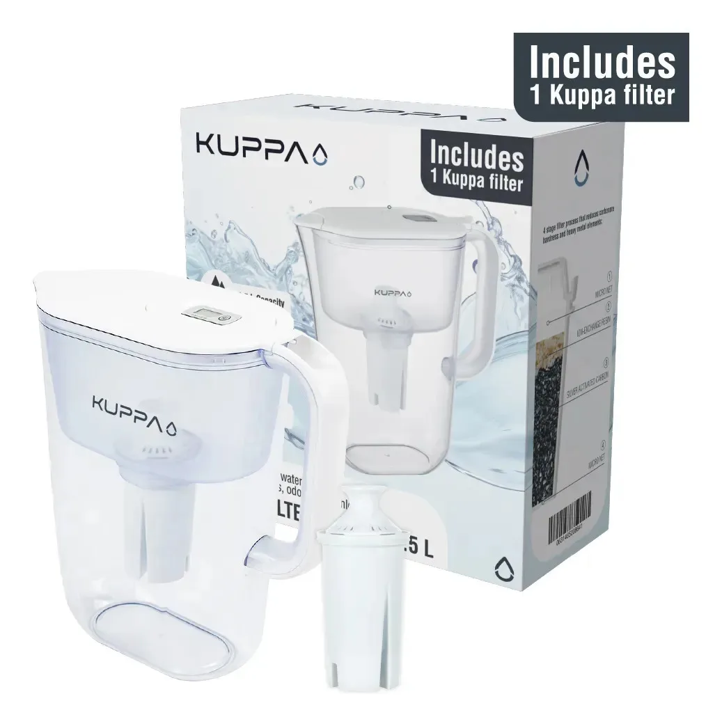 Jarro Purificador de Agua Kuppa 2,5 L con Filtro e Indicador LCD