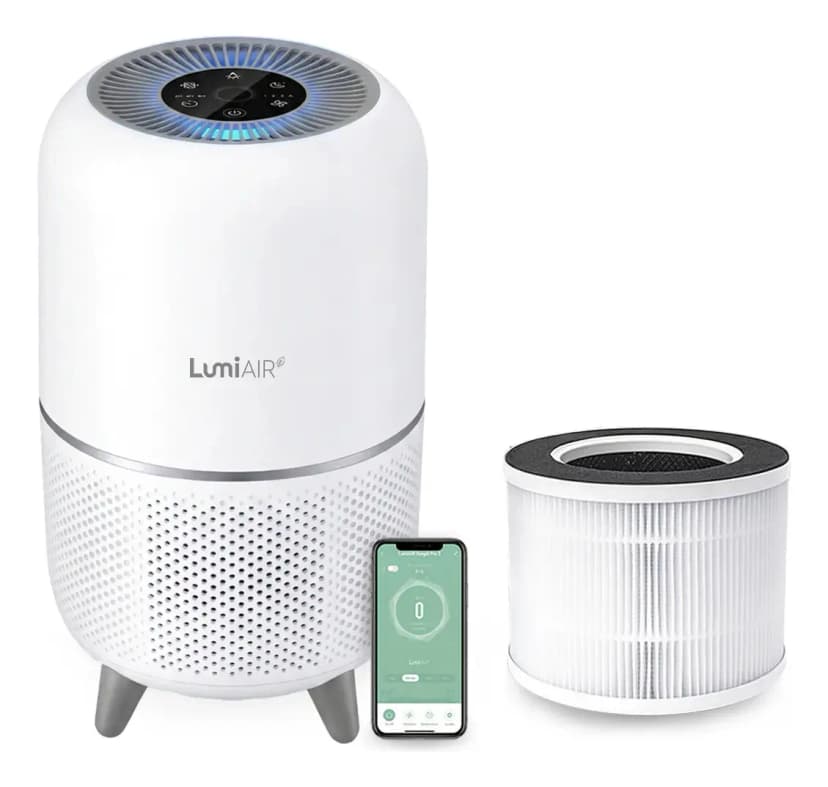 Purificador De Aire Lumiair Gregal Pro + Filtro Reemplazo Blanco