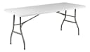 Mesa Rectangular Plegable Imsihome 180 × 74 cm Plástico Blanco