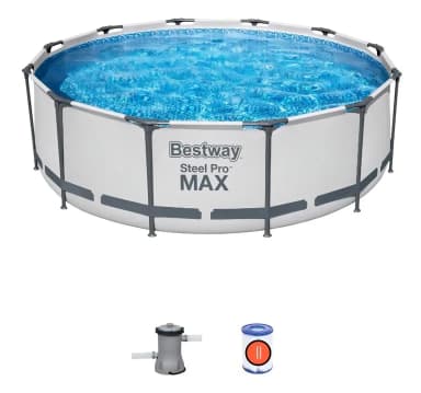 Piscina Estructural Redonda Bestway Steel Pro Max 3,66 m con Filtro