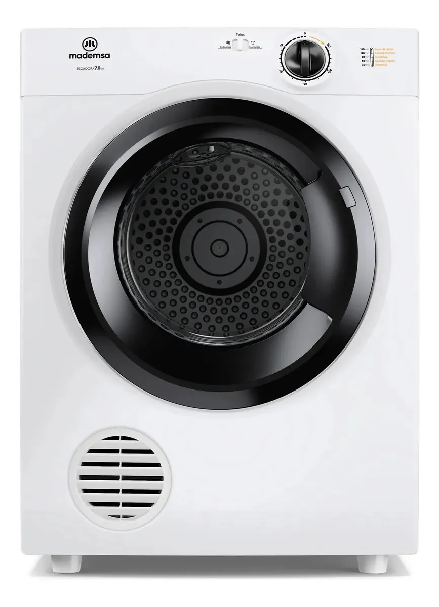 Secadora De Ropa 7kg Carga Frontal Secado Automático 7d Bzg Blanco