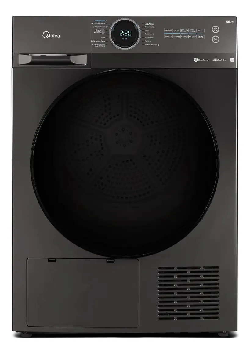 Secadora Bomba De Calor 12kg Md200h120t Midea Titanium
