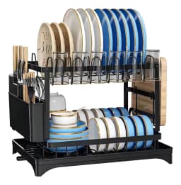 Secaplatos de Mesa EOLAND 2 Niveles (11 platos, acero inoxidable)