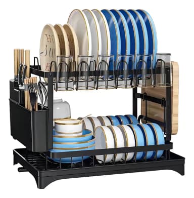 Secaplatos de Mesa EOLAND 2 Niveles (11 platos, acero inoxidable)