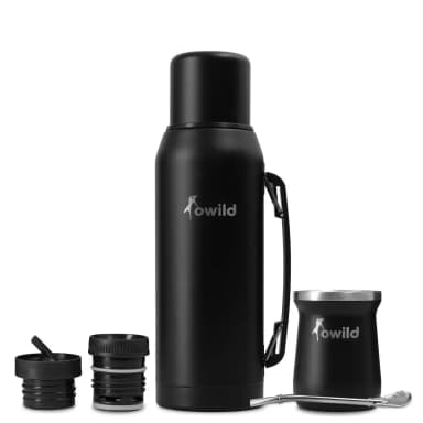 Set Matero Owild Aysen: Termo 1 L, Mate 236 ml y Bombilla
