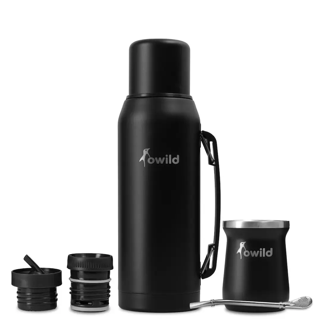 Set Matero Owild Aysen: Termo 1 L, Mate 236 ml y Bombilla