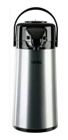 Termo Sifón Thermos 1,9 L de Vidrio Plateado
