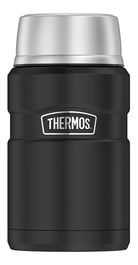 Termo para Comida Thermos King 710 ml Acero Inoxidable Negro