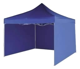 Toldo Plegable Ilios 3 × 3 m Azul Impermeable con Paredes Laterales